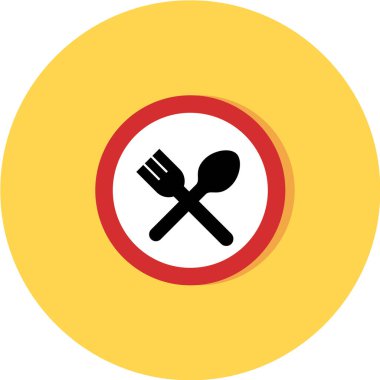 Yol simgesi, vektör illüstrasyonu