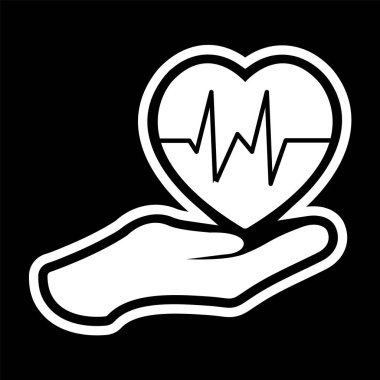 Moda Biçimli Ayrı Arkaplanda Sağlık Simgesi Simgesi     