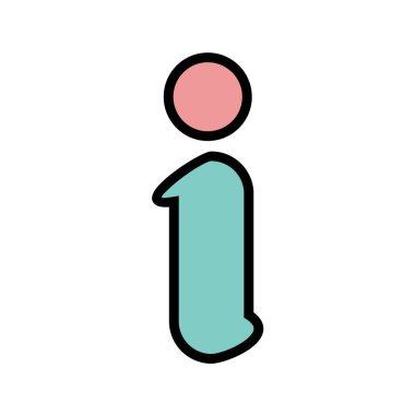 İnsan avatar simgesi vektör illüstrasyonu