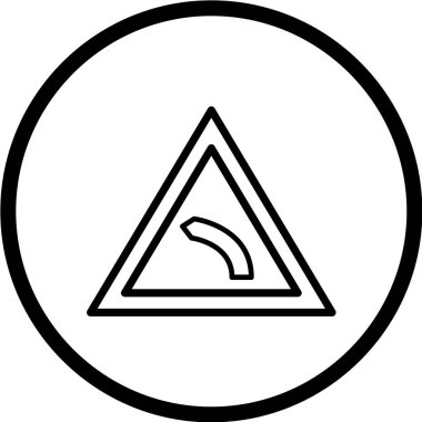 Yol simgesi, vektör illüstrasyonu