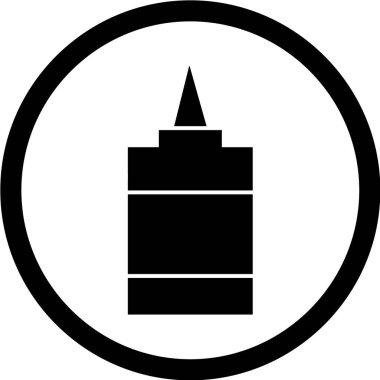 Modern b 'nin vektör illüstrasyonu simge tabancasından yoksun