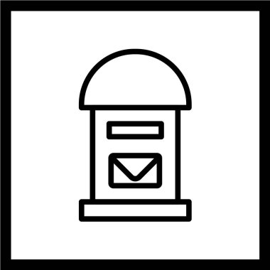Basit posta simgesinin vektör illüstrasyonu