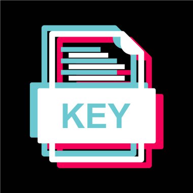 dosya biçimi simgesi, vektör illüstrasyonu