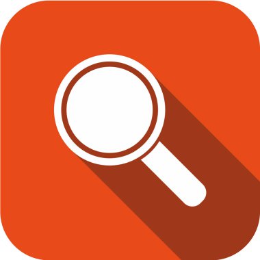 Bir büyüteç simgesinin vektör çizimi