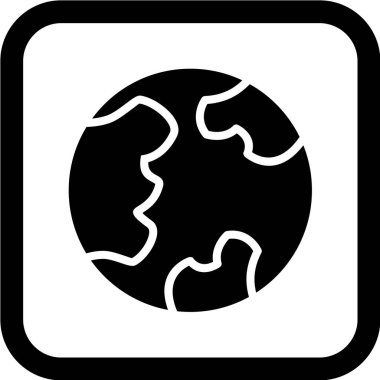 Küresel ağ simgesinin vektör illüstrasyonu