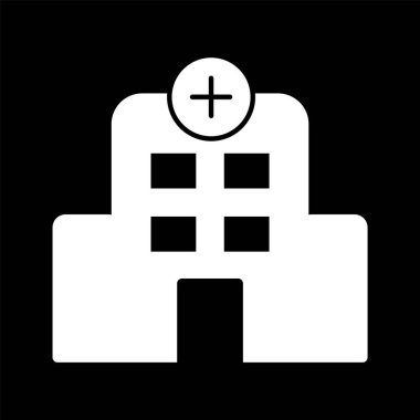 Hastane Simgesi Moda Biçiminde İzole Arkaplan