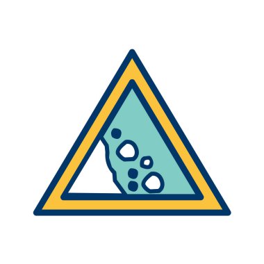 Yol simgesi, vektör illüstrasyonu