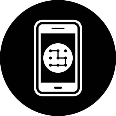 Model Mobil Uygulama Simgesi Moda Biçimli İzole Arkaplan