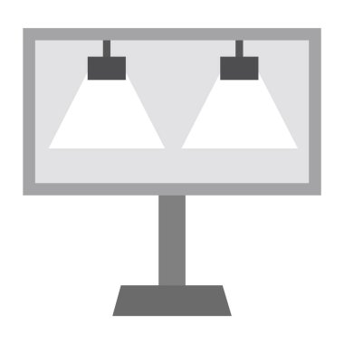 Billboard Simgesi Moda Biçiminde İzole Arkaplan 