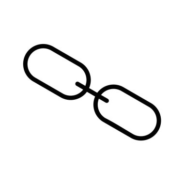 zincir vektör illüstrasyonu, basit simge