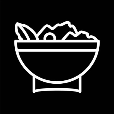 Salata Simgesi Moda Biçimli Ayrı Arkaplan