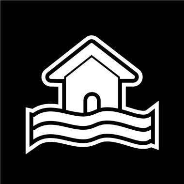 Modern b 'nin vektör illüstrasyonu ev simgesinden yoksun