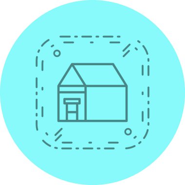  Moda Biçimli Konut Simgesi İzole Arkaplan