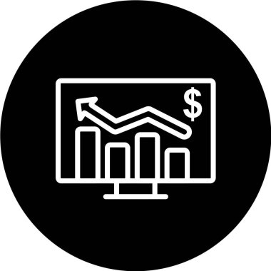 finansal rapor vektör simgesi