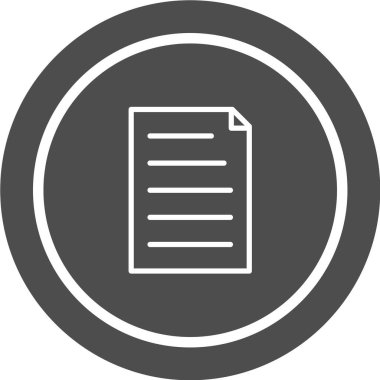 belge simgesi vektör illüstrasyonu