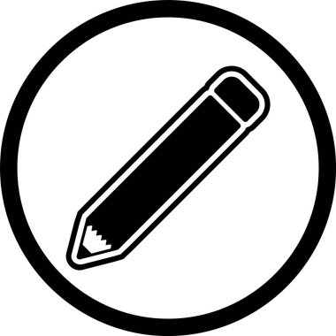 Moda biçimi izole edilmiş arkaplanda kalem simgesi 