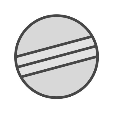 Tek izole çizgi simgesinin vektör illüstrasyonu