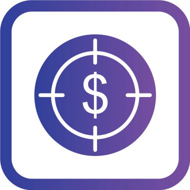 Dolar simgesi, vektör iilüstrasyonu