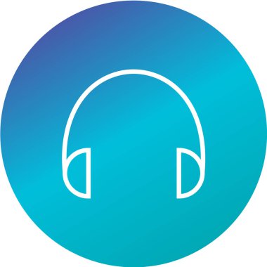 Multimedya düz simgesi beyaz arkaplanda izole edildi