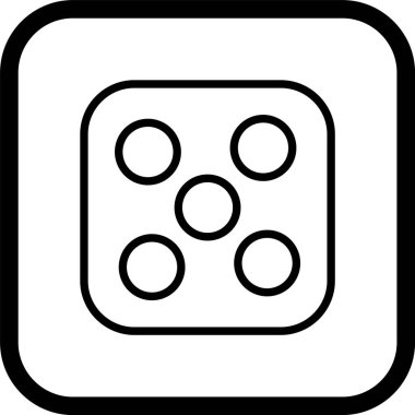 Zar Beş Simgesi Stili İzole Arkaplan