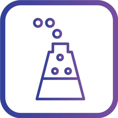 Laboratuvar simgesinin vektör illüstrasyonu