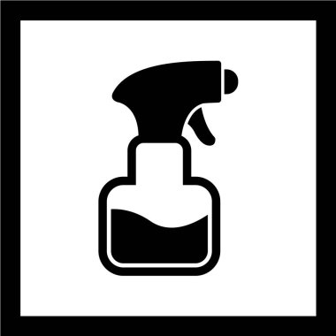 Sprey şişe ağ ikonu vektör illüstrasyonu 