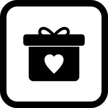Gift Simgesi Moda Biçiminde İzole Arkaplan