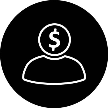 kullanıcı avatar simgesi, vektör illüstrasyonu 