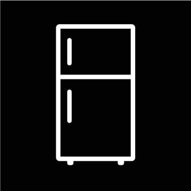 buzdolabı vektör illüstrasyonu, basit simge