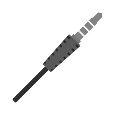 Moda Biçimli İzole Arkaplanda Kablo Kordonu Simgesi