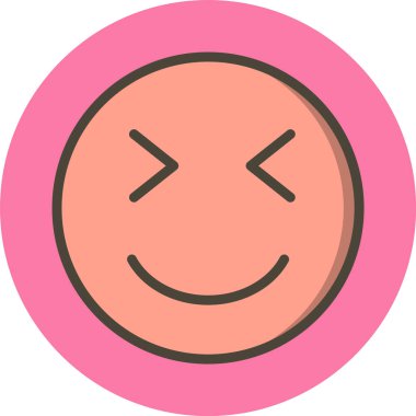 Moda Biçimli Emoji Simgesi İzole Arkaplan