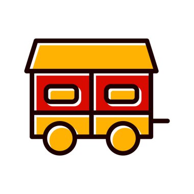 Mobil Ev Simgesi Moda Biçimli İzole Arkaplan