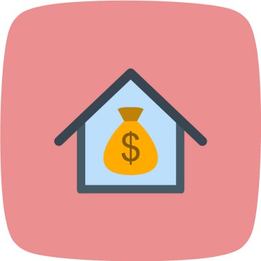 Emlak simgesi vektör illüstrasyonu 