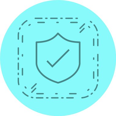 kalkan simgesi, vektör illüstrasyonu