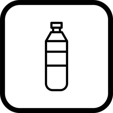  Su Şişe Simgesi Moda Biçimli Ayrı Arkaplan