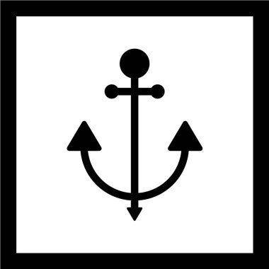 çapa simgesi vektör illüstrasyonu