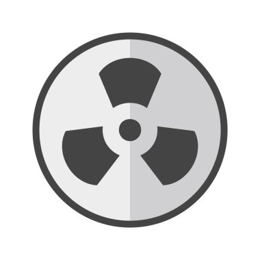 Moda Biçimli Radyasyon Simgesi İzole Arkaplan