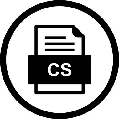 dosya biçimi simgesi, vektör illüstrasyonu