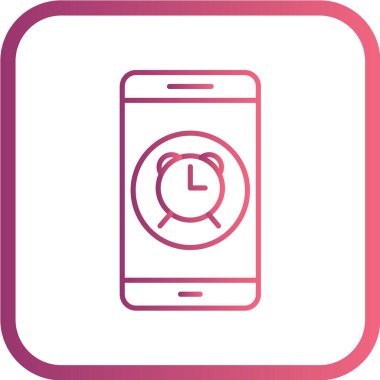 Modern telefon simgesinin vektör illüstrasyonu 