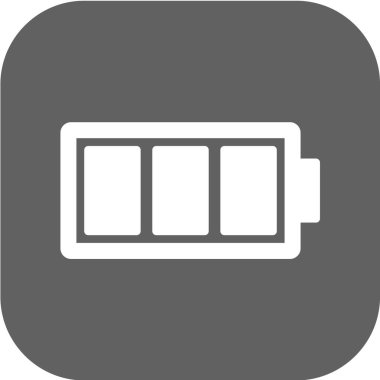 Batarya ikonu, vektör çizimi. düz tasarım biçimi