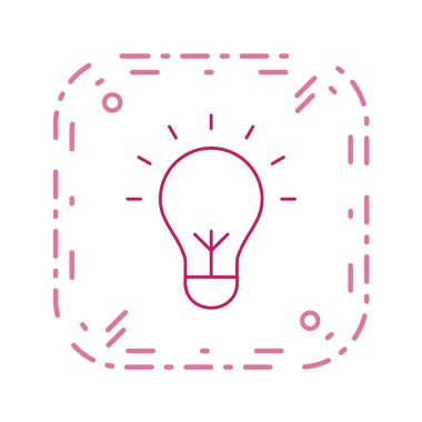 Ampul simgesi. vektör illüstrasyonu