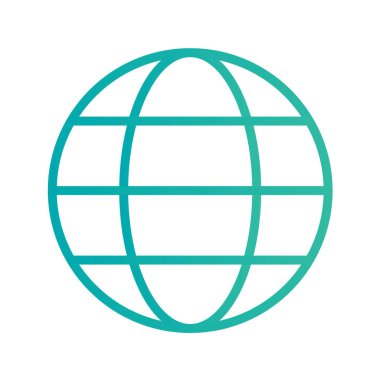 Dünya simgesinin vektör illüstrasyonu