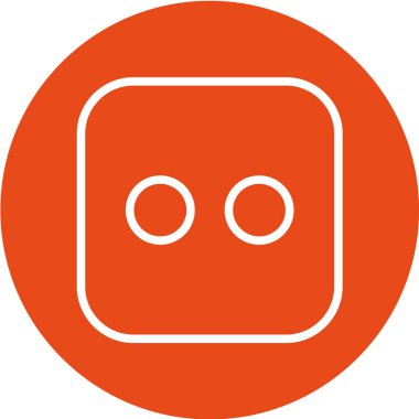 Bir gülen yüzün vektör çizimi