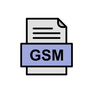 dosya biçimi simgesi, vektör illüstrasyonu