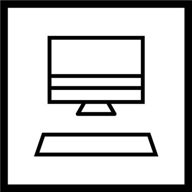 bilgisayar simgesi vektör illüstrasyonu