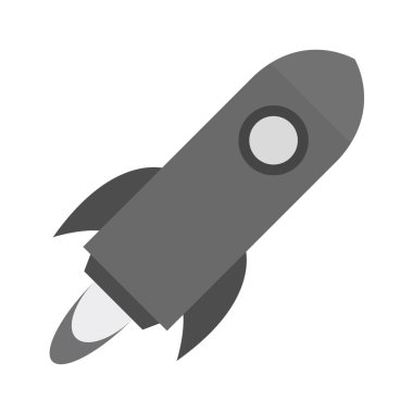 Roket ikonu. düz dizayn biçimi 10