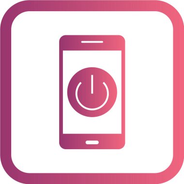 Modern telefon simgesinin vektör illüstrasyonu 