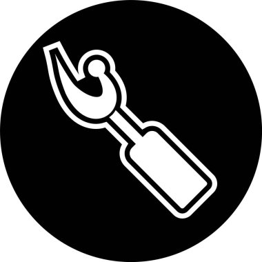 Yırtıcı Simgesi Moda Biçimi İzole Arkaplan