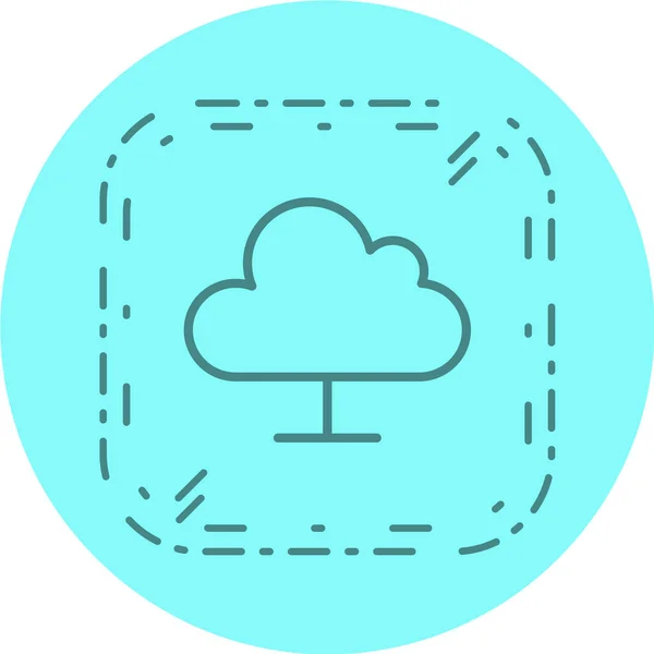 Nube Computación Vector Icono — Archivo Imágenes Vectoriales