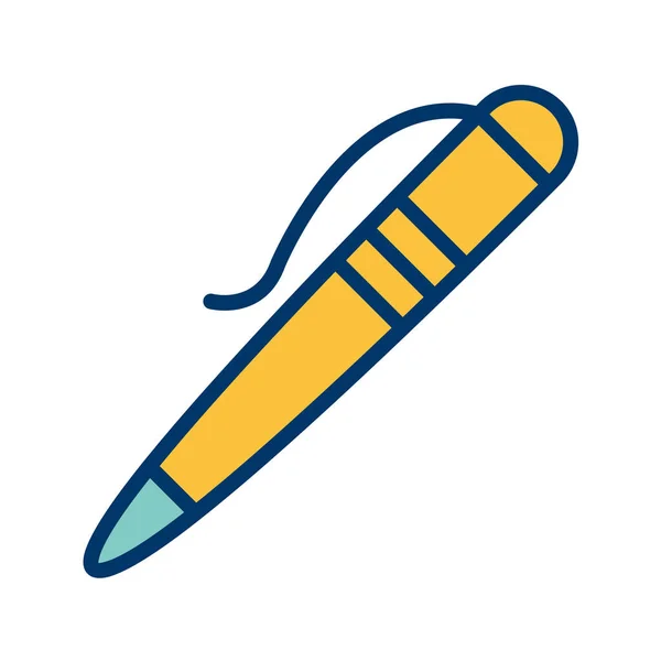 Ikona Ołówka Płaskim Stylu Izolowane Białym Tle Ołówki Symbol Wektor — Wektor stockowy